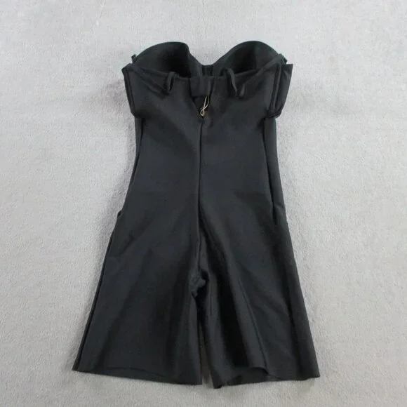 SKIMS Body Zoned Underwire Mid Thigh Bodysuit Womens LDD Onyx Black Shaping NWT - Picture 3 of 9